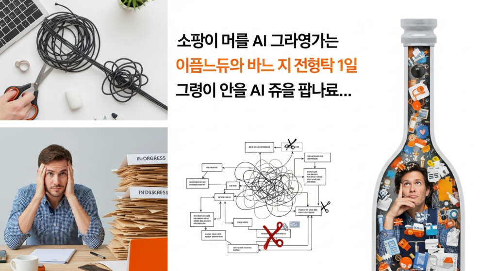 혼자 일하는 대표가 AI 툴보다 먼저 잘라야 하는 업무 병목